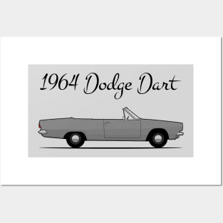 1964 Dodge Dart grey Posters and Art